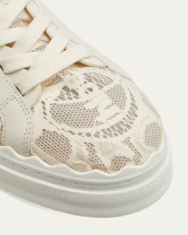 Chloé Lauren Logo Lace Low-Top Sneakers | Thumbnail 3 Chloé Lauren Logo Lace Low-Top Sneakers | Thumbnail 3