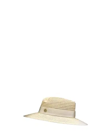 Maison Michel Virginie Straw Fedora Hat | Thumbnail 1 Maison Michel Virginie Straw Fedora Hat | Thumbnail 1
