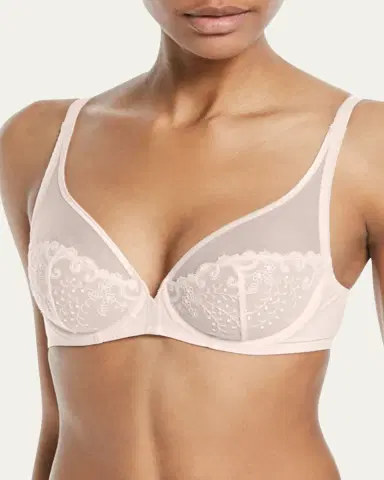 Simone Pérèle Delice Two-Part Full-Cup Sheer Plunge Bra | Thumbnail 2 Simone Pérèle Delice Two-Part Full-Cup Sheer Plunge Bra | Thumbnail 2