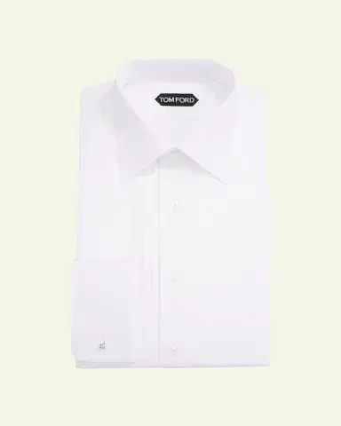 Tom Ford Men's Plisse Formal Dress Shirt | Thumbnail 2 Tom Ford Men's Plisse Formal Dress Shirt | Thumbnail 2