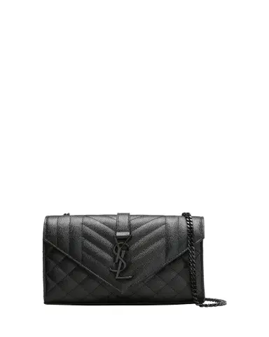 Saint Laurent Envelope Triquilt Small YSL Shoulder Bag in Grained Leather | Thumbnail 1 Saint Laurent Envelope Triquilt Small YSL Shoulder Bag in Grained Leather | Thumbnail 1