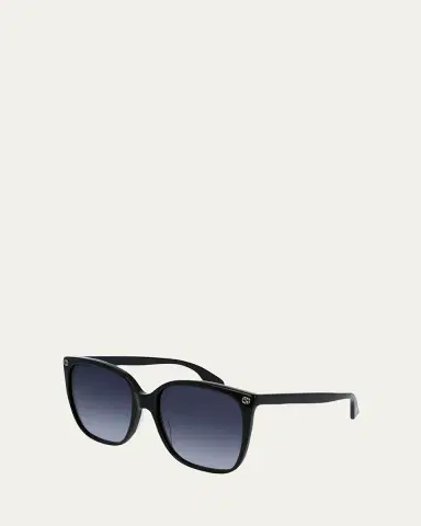 Gucci Square Acetate Sunglasses w/ Interlocking G Detail | Thumbnail 2 Gucci Square Acetate Sunglasses w/ Interlocking G Detail | Thumbnail 2