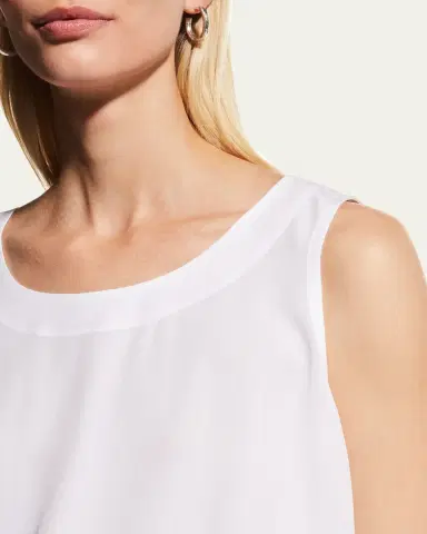 Eskandar Lightweight Silk A-Line Shell | Thumbnail 5 Eskandar Lightweight Silk A-Line Shell | Thumbnail 5
