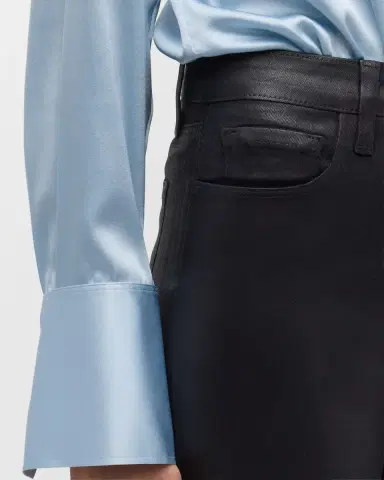L'Agence Marguerite Coated Modal Denim High-Rise Skinny Jeans | Thumbnail 4 L'Agence Marguerite Coated Modal Denim High-Rise Skinny Jeans | Thumbnail 4