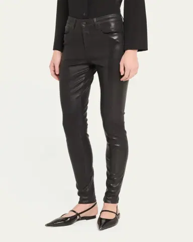 L'Agence Marguerite Coated Modal Denim High-Rise Skinny Jeans | Thumbnail 10 L'Agence Marguerite Coated Modal Denim High-Rise Skinny Jeans | Thumbnail 10
