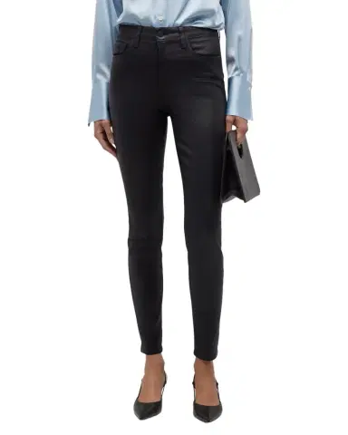 L'Agence Marguerite Coated Modal Denim High-Rise Skinny Jeans | Thumbnail 1 L'Agence Marguerite Coated Modal Denim High-Rise Skinny Jeans | Thumbnail 1