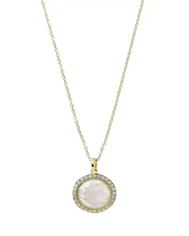 Ippolita Small Pendant Necklace in 18K Gold with Diamonds | Thumbnail 1 Ippolita Small Pendant Necklace in 18K Gold with Diamonds | Thumbnail 1