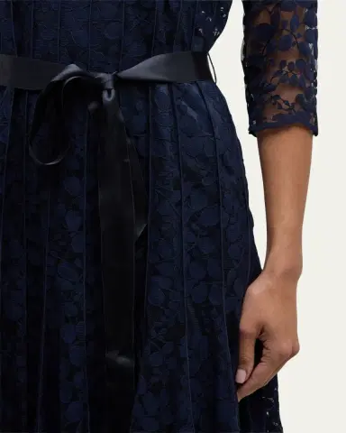 Rickie Freeman for Teri Jon 3/4-Sleeve Lace Overlay Cocktail Dress | Thumbnail 12 Rickie Freeman for Teri Jon 3/4-Sleeve Lace Overlay Cocktail Dress | Thumbnail 12