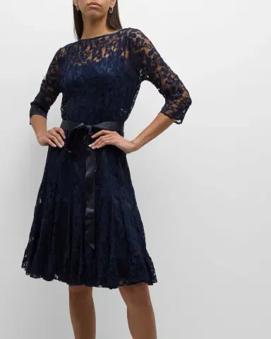 Rickie Freeman for Teri Jon 3/4-Sleeve Lace Overlay Cocktail Dress | Thumbnail 18 Rickie Freeman for Teri Jon 3/4-Sleeve Lace Overlay Cocktail Dress | Thumbnail 18