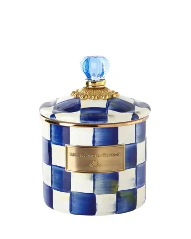MacKenzie-Childs Royal Check Small Canister | Thumbnail 1 MacKenzie-Childs Royal Check Small Canister | Thumbnail 1