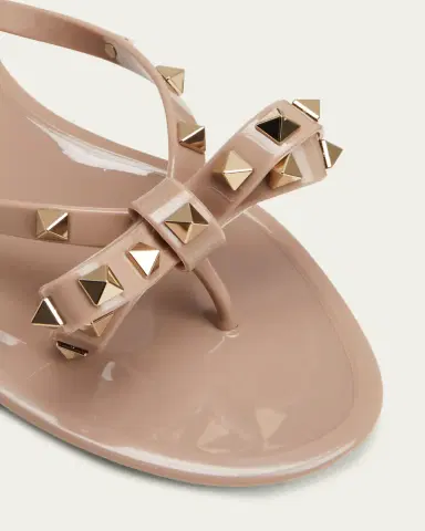 Valentino Garavani Rockstud PVC Flat Thong Sandals | Thumbnail 5 Valentino Garavani Rockstud PVC Flat Thong Sandals | Thumbnail 5