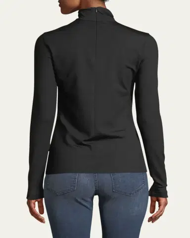 Akris Silk-Cotton Jersey Turtleneck Top | Thumbnail 3 Akris Silk-Cotton Jersey Turtleneck Top | Thumbnail 3