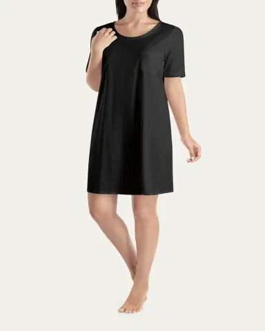 Hanro Cotton Deluxe Short-Sleeve Big Sleepshirt | Thumbnail 2 Hanro Cotton Deluxe Short-Sleeve Big Sleepshirt | Thumbnail 2