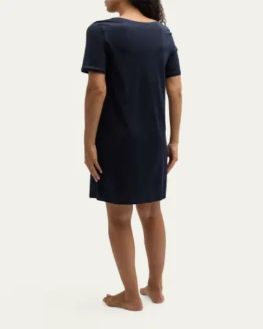 Hanro Cotton Deluxe Short-Sleeve Big Sleepshirt | Thumbnail 3 Hanro Cotton Deluxe Short-Sleeve Big Sleepshirt | Thumbnail 3