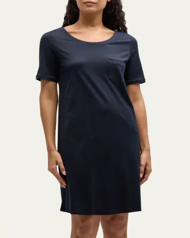 Hanro Cotton Deluxe Short-Sleeve Big Sleepshirt | Thumbnail 4 Hanro Cotton Deluxe Short-Sleeve Big Sleepshirt | Thumbnail 4