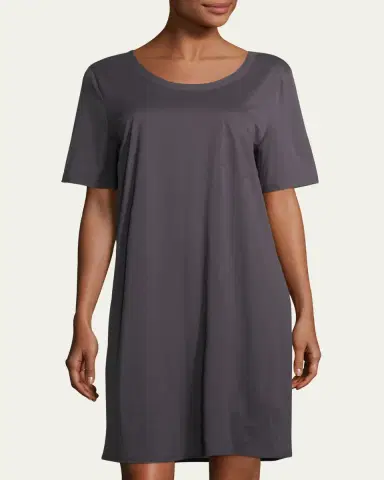 Hanro Cotton Deluxe Short-Sleeve Big Sleepshirt | Thumbnail 6 Hanro Cotton Deluxe Short-Sleeve Big Sleepshirt | Thumbnail 6