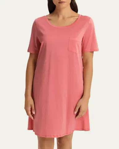 Hanro Cotton Deluxe Short-Sleeve Big Sleepshirt | Thumbnail 9 Hanro Cotton Deluxe Short-Sleeve Big Sleepshirt | Thumbnail 9
