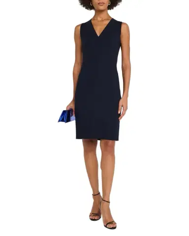Akris Sleeveless V-Neck Dress | Thumbnail 1 Akris Sleeveless V-Neck Dress | Thumbnail 1