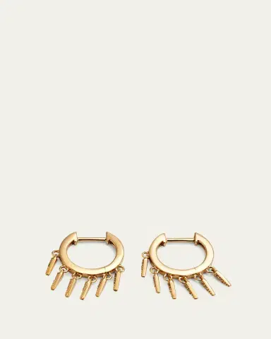 Sydney Evan 14k Diamond Fringe Huggie Hoop Earrings | Thumbnail 3 Sydney Evan 14k Diamond Fringe Huggie Hoop Earrings | Thumbnail 3