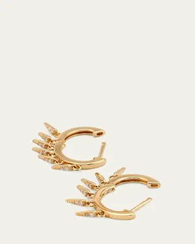 Sydney Evan 14k Diamond Fringe Huggie Hoop Earrings | Thumbnail 4 Sydney Evan 14k Diamond Fringe Huggie Hoop Earrings | Thumbnail 4