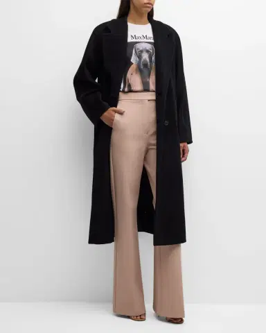 Max Mara Wool-Cashmere Belted Madame Coat | Thumbnail 2 Max Mara Wool-Cashmere Belted Madame Coat | Thumbnail 2