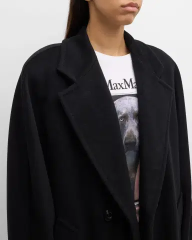 Max Mara Wool-Cashmere Belted Madame Coat | Thumbnail 4 Max Mara Wool-Cashmere Belted Madame Coat | Thumbnail 4