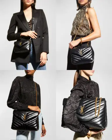 Saint Laurent Loulou Small YSL Shoulder Bag in Quilted Leather | Thumbnail 7 Saint Laurent Loulou Small YSL Shoulder Bag in Quilted Leather | Thumbnail 7