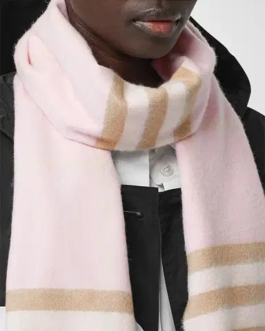 Burberry Giant Check Cashmere Scarf | Thumbnail 2 Burberry Giant Check Cashmere Scarf | Thumbnail 2