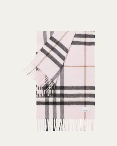Burberry Giant Check Cashmere Scarf | Thumbnail 8 Burberry Giant Check Cashmere Scarf | Thumbnail 8