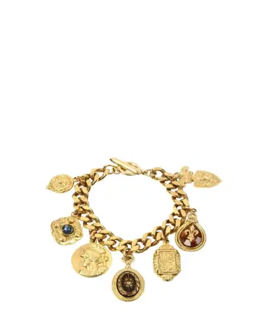 ben-amun 24k Gold Plated Multicolor Chain Bracelet | Thumbnail 1 ben-amun 24k Gold Plated Multicolor Chain Bracelet | Thumbnail 1