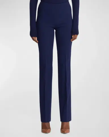 Ralph Lauren Collection Alandra Straight-Leg Wool Pants | Thumbnail 3 Ralph Lauren Collection Alandra Straight-Leg Wool Pants | Thumbnail 3