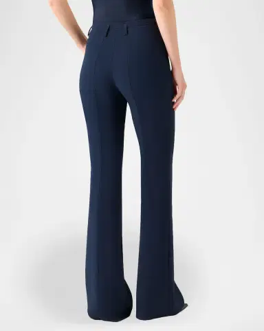 Akris Farrah Boot-Cut Mid-Rise Wool Pants | Thumbnail 2 Akris Farrah Boot-Cut Mid-Rise Wool Pants | Thumbnail 2