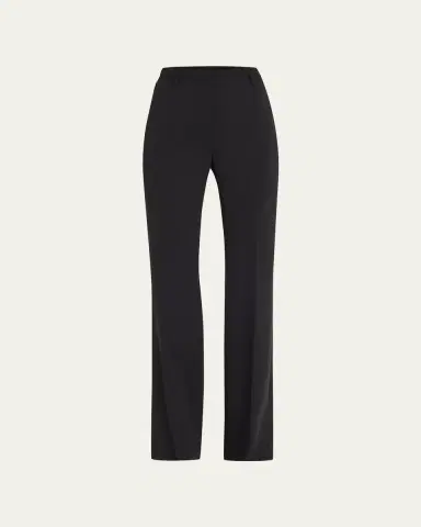 Akris Farrah Boot-Cut Mid-Rise Wool Pants | Thumbnail 12 Akris Farrah Boot-Cut Mid-Rise Wool Pants | Thumbnail 12