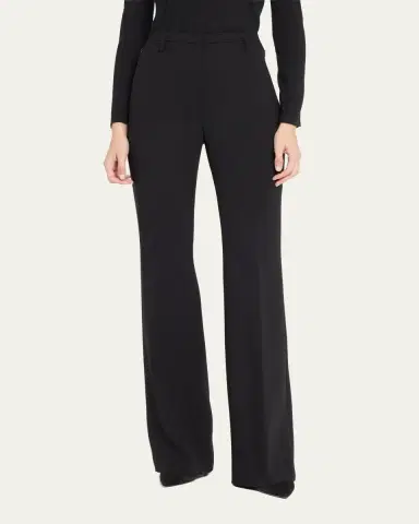 Akris Farrah Boot-Cut Mid-Rise Wool Pants | Thumbnail 15 Akris Farrah Boot-Cut Mid-Rise Wool Pants | Thumbnail 15
