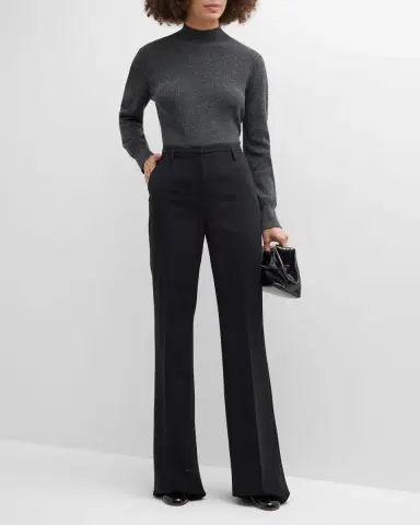Akris Farrah Boot-Cut Mid-Rise Wool Pants | Thumbnail 17 Akris Farrah Boot-Cut Mid-Rise Wool Pants | Thumbnail 17