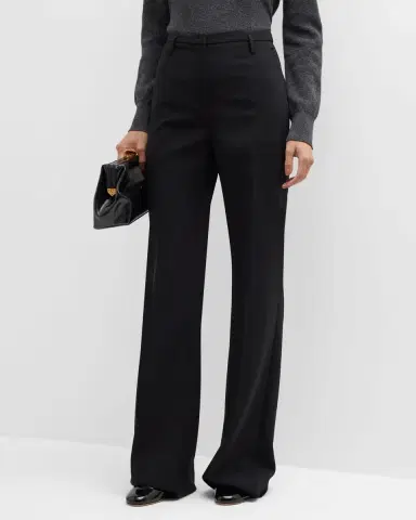 Akris Farrah Boot-Cut Mid-Rise Wool Pants | Thumbnail 19 Akris Farrah Boot-Cut Mid-Rise Wool Pants | Thumbnail 19