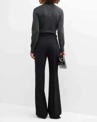 Akris Farrah Boot-Cut Mid-Rise Wool Pants | Thumbnail 21 Akris Farrah Boot-Cut Mid-Rise Wool Pants | Thumbnail 21