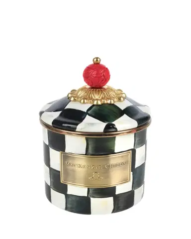 MacKenzie-Childs Courtly Check Enamel Canister | Thumbnail 1 MacKenzie-Childs Courtly Check Enamel Canister | Thumbnail 1