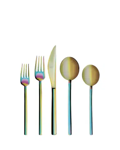 Mepra Due Ice Rainbow 5-Piece Flatware Set | Thumbnail 1 Mepra Due Ice Rainbow 5-Piece Flatware Set | Thumbnail 1