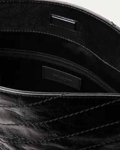Saint Laurent Niki Medium YSL Shopper Tote Bag in Crinkled Leather | Thumbnail 4 Saint Laurent Niki Medium YSL Shopper Tote Bag in Crinkled Leather | Thumbnail 4