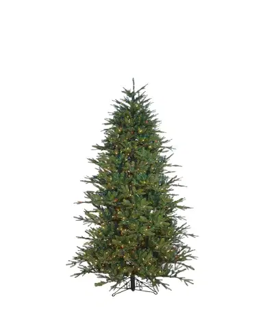Barcana 7.5' Slim Alaskan Deluxe LED Prelit Christmas Tree | Thumbnail 1 Barcana 7.5' Slim Alaskan Deluxe LED Prelit Christmas Tree | Thumbnail 1
