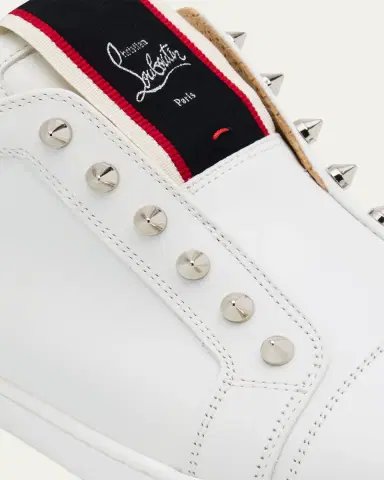 Christian Louboutin Men's F. A.V. Fique A Vontade Spiked Leather Slip-On Sneakers | Thumbnail 15 Christian Louboutin Men's F. A.V. Fique A Vontade Spiked Leather Slip-On Sneakers | Thumbnail 15