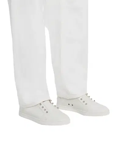 Christian Louboutin Men's F. A.V. Fique A Vontade Spiked Leather Slip-On Sneakers | Thumbnail 1 Christian Louboutin Men's F. A.V. Fique A Vontade Spiked Leather Slip-On Sneakers | Thumbnail 1