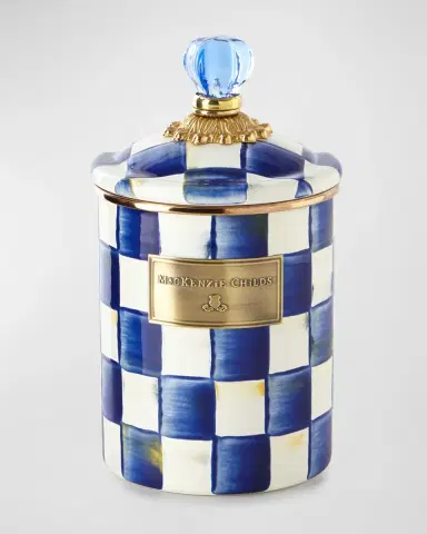 MacKenzie-Childs Royal Check Medium Canister | Thumbnail 2 MacKenzie-Childs Royal Check Medium Canister | Thumbnail 2