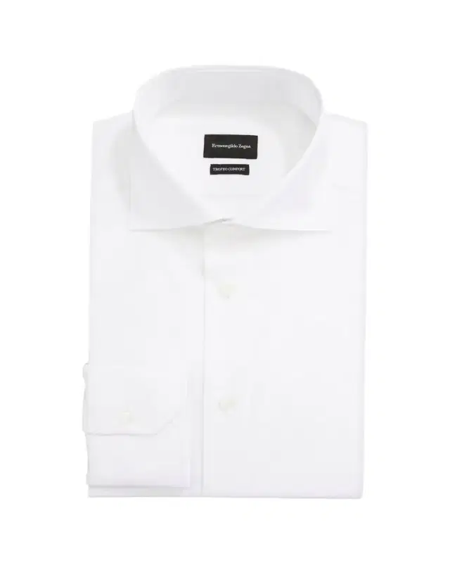Men's Milano Fit Solid Trofeo Comfort Cotton Trim-Fit Dress Shirt Men's Milano Fit Solid Trofeo Comfort Cotton Trim-Fit Dress Shirt