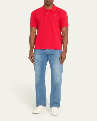 Comme des Garçons Men's Polo Shirt with Heart | Thumbnail 2 Comme des Garçons Men's Polo Shirt with Heart | Thumbnail 2