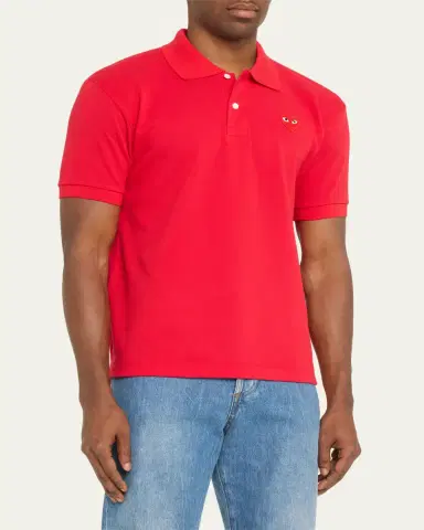 Comme des Garçons Men's Polo Shirt with Heart | Thumbnail 4 Comme des Garçons Men's Polo Shirt with Heart | Thumbnail 4