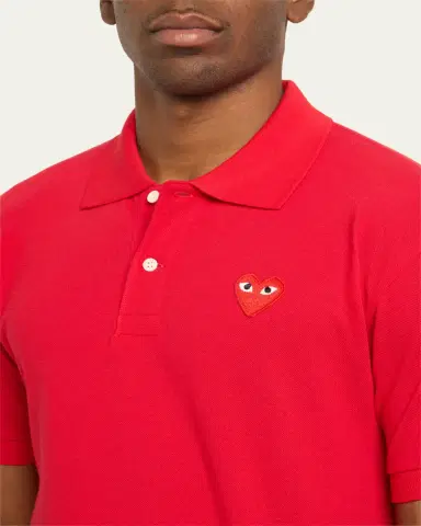 Comme des Garçons Men's Polo Shirt with Heart | Thumbnail 5 Comme des Garçons Men's Polo Shirt with Heart | Thumbnail 5