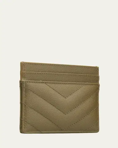 Saint Laurent Cassandre YSL Monogram Card Case in Grained Leather | Thumbnail 6 Saint Laurent Cassandre YSL Monogram Card Case in Grained Leather | Thumbnail 6
