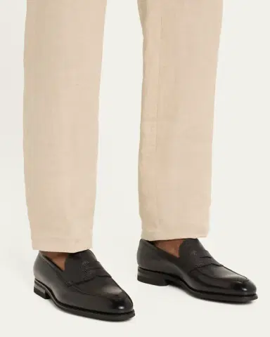 Bontoni Men's Principe Grain Loafer Pebble Rubber Sole | Thumbnail 12 Bontoni Men's Principe Grain Loafer Pebble Rubber Sole | Thumbnail 12